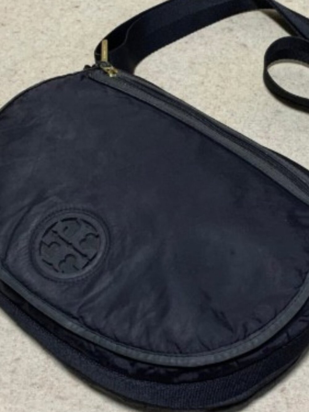 Tory Burch  Black Nylon Crossbody